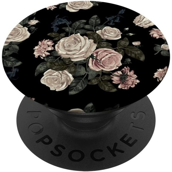 PopSockets Blush Toned Rustic Flowers Seamless Pattern Cute Swappable PopGrip - Picture 1 of 8